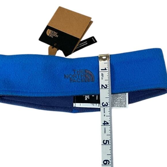 The North Face Kids Glacier Reversible Headband NWT Medium Light Blue Gray Cozy - Picture 9 of 9